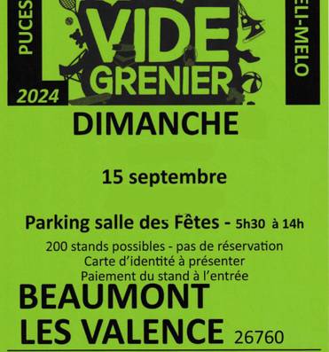 Vide grenier - Puces - Méli mélo Du 15 sept au 20 oct 2024