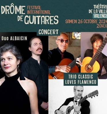 Concert : Trio Flamenco - Festival Drôme de Guitares Le 26 oct 2024