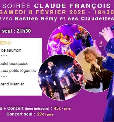 Soirée spéciale Claude François - Le Bongo Le 8 fév 2025