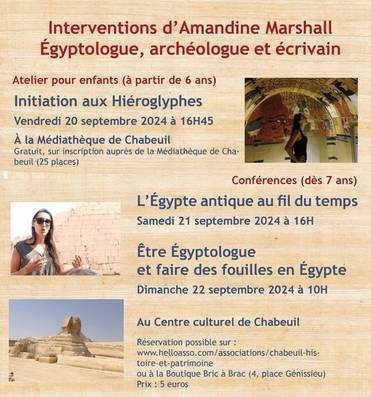 Initiation aux hiéroglyphes avec Amandine Marshall - Rencontres internationales tintinophiles