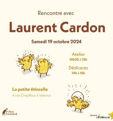 Atelier dédicace avec Laurent Cardon Le 19 oct 2024