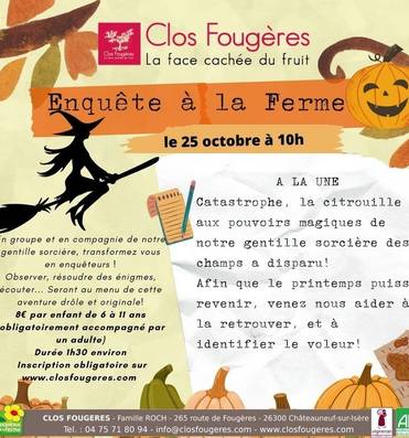 Enquête à la ferme - Halloween