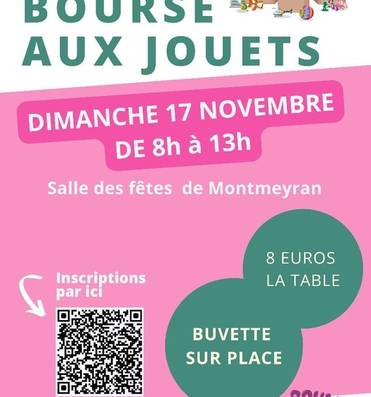 Bourse aux jouets Le 17 nov 2024