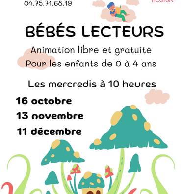 Bébés lecteurs Du 13 nov au 11 déc 2024