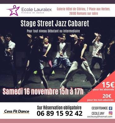 Stage Street Jazz Cabaret (Ecole Lauralex) Le 16 nov 2024