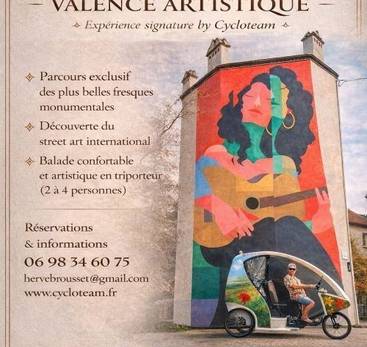 Balade "Graff Tour" en triporteur - Cyclo Team