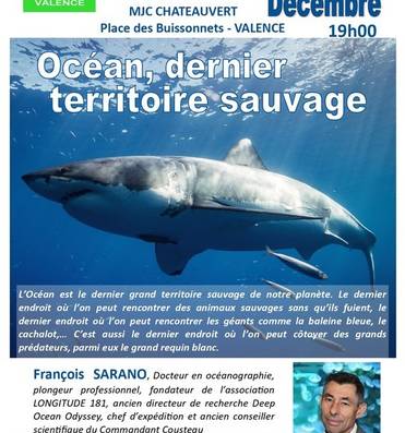 Conférence de François Sarano : "Océan,... Le 12 déc 2024