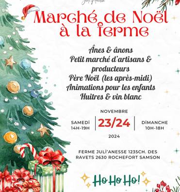 Marché de Noël à la ferme Du 23 au 24 nov 2024