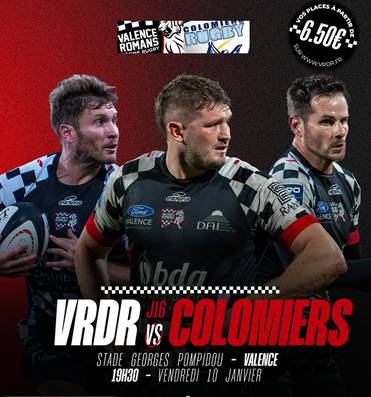 Match de rugby : J.16 PRO D2 - VRDR vs COLOMIERS