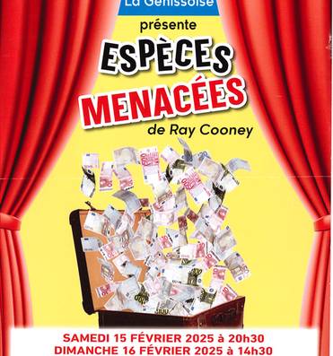 Théâtre : Espèces ménacées Du 15 au 16 fév 2025