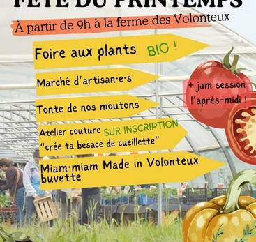 Fête du printemps - Foire aux plants bio de la ferme des Volonteux