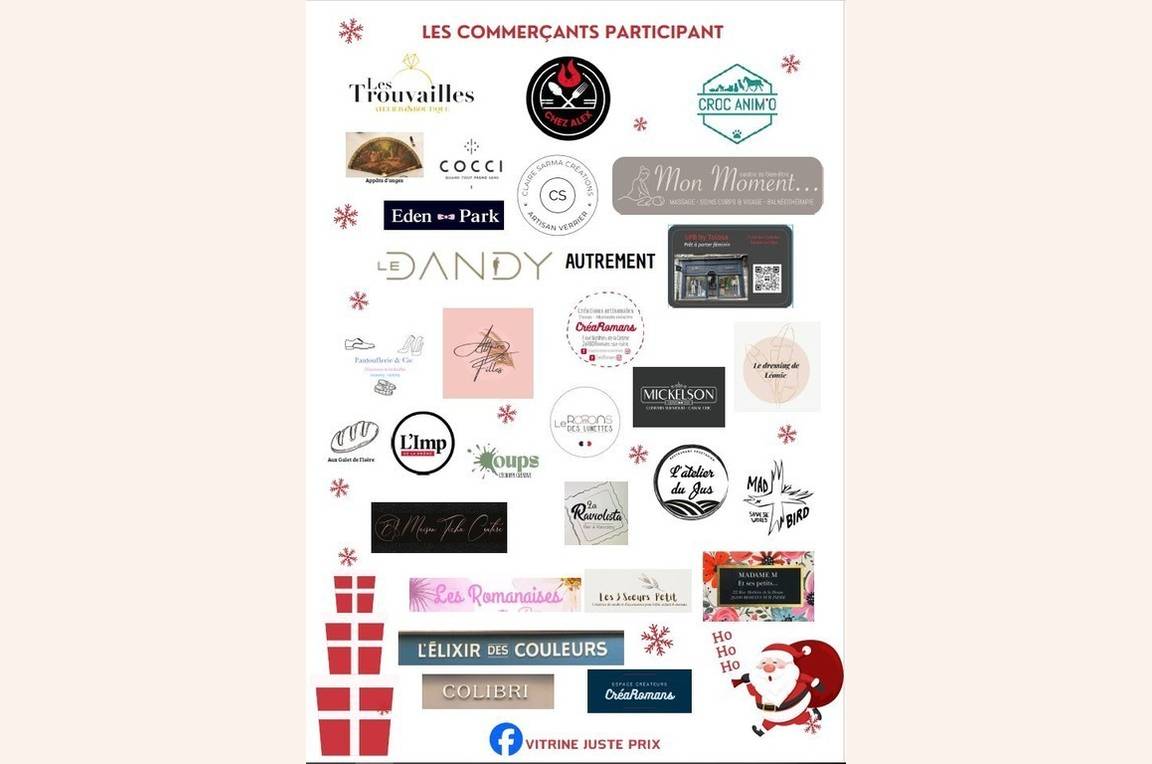 les commerçants participants