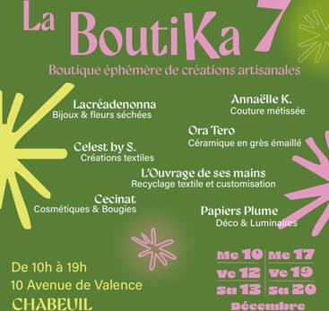 Boutique éphémère de créations artisanales : La Boutika 7