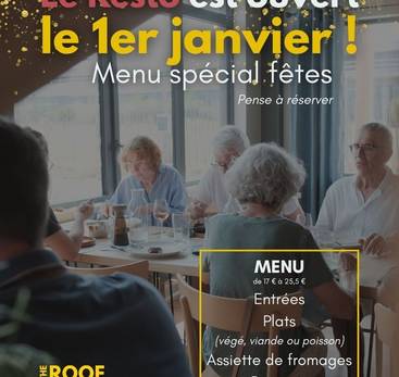 1er janvier au Roof restaurant