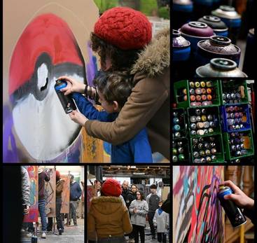 Cours collectif de graffiti de Mai