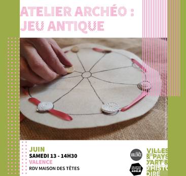 Atelier archéo : jeu antique - Journées européennes de l'archéologie