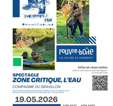 Spectacle : Zone critique, l'eau