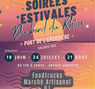 Soirées estivales du bord du Rhône