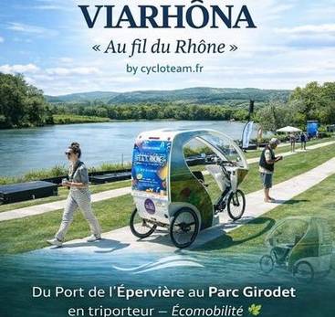 Balade "ViaRhôna" en triporteur - Cyclo Team