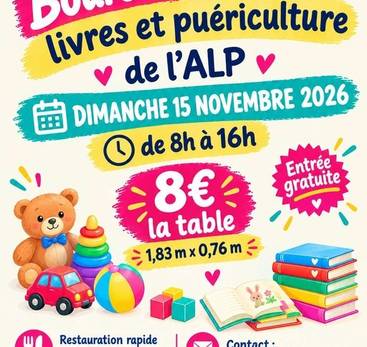 Bourse aux jouets, livres et puériculture