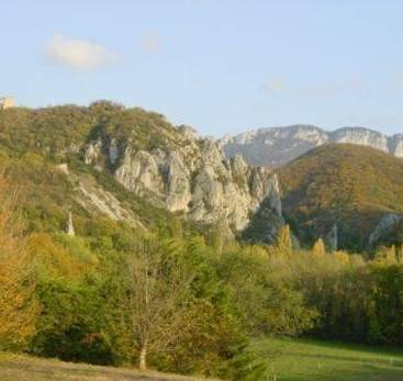 Climbers' rockface of Barbières