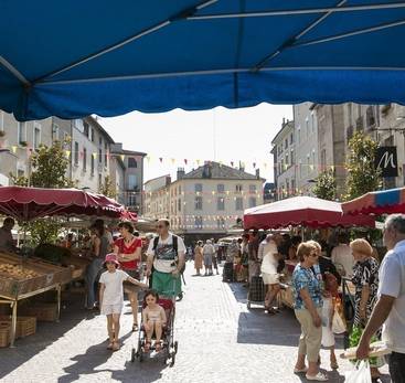 Sunday market in Romans